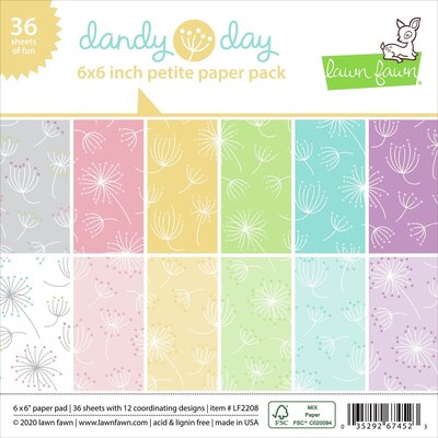 Lawn Fawn Single-Sided Petite Paper Pack 6X6 (dandy day) Lawn Fawn Single-Sided Petite Paper Pack 6X6 (dandy day)