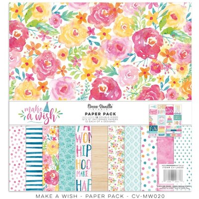 Cocoa Vanilla Paper Pack 12x12 (make a wish) Cocoa Vanilla Paper Pack 12x12 (make a wish)