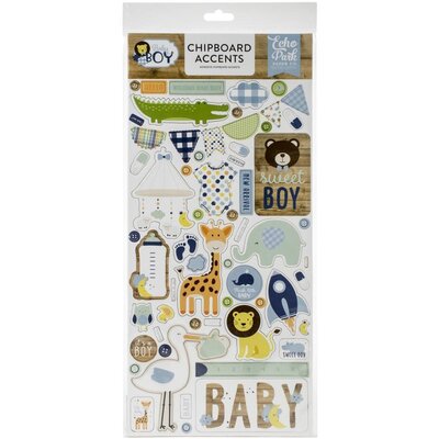 Echo Park Paper Chipboard Accents 6x13 (baby boy) Echo Park Paper Chipboard Accents 6x13 (baby boy)