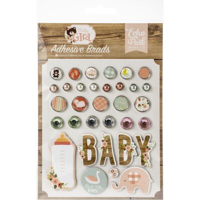 Echo Park Paper Decorative Brads (baby girl) Echo Park Paper Decorative Brads (baby girl)