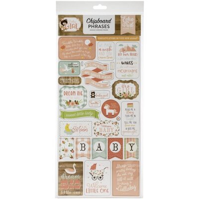 Echo Park Paper Chipboard Phrases 6x13 (baby girl) Echo Park Paper Chipboard Phrases 6x13 (baby girl)