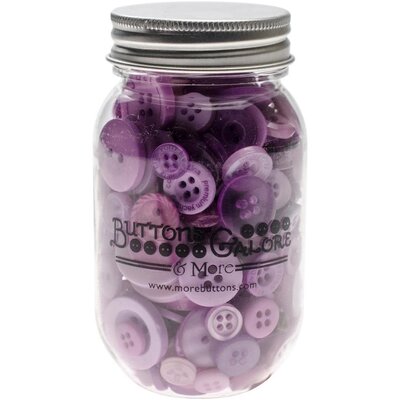Buttons Galore Button Mason Jars (sour grapes) Buttons Galore Button Mason Jars (sour grapes)