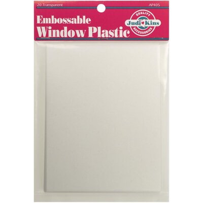 JudiKins Embossable Window Plastic Sheets 4.25X5.5 20/Pkg (clear) JudiKins Embossable Window Plastic Sheets 4.25X5.5 20/Pkg (clear)