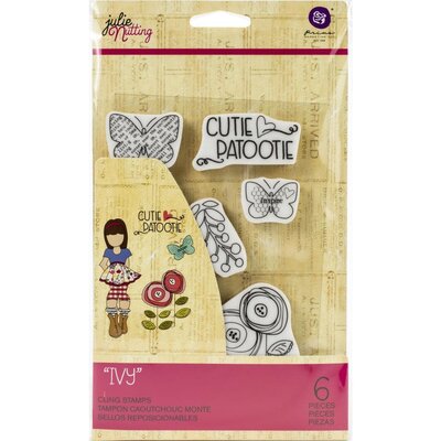 Prima Marketing Julie Nutting Mixed Media Cling Rubber Stamp (ivy) Prima Marketing Julie Nutting Mixed Media Cling Rubber Stamp (ivy)