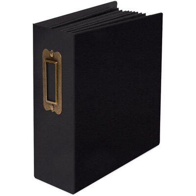 Graphic 45 Staples Tag & Pocket Album 4X5 (black) Graphic 45 Staples Tag & Pocket Album 4X5 (black)