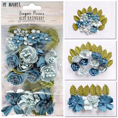 49 and Market Sugar Posies (blue raspberry) 49 and Market Sugar Posies (blue raspberry)