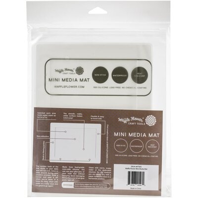 Waffle Flower Crafts Mini Media Mat (white) Waffle Flower Crafts Mini Media Mat (white)
