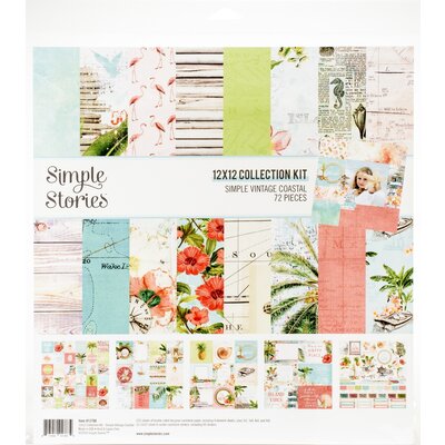Simple Stories Collection Kit 12X12 (simple vintage coastal) Simple Stories Collection Kit 12X12 (simple vintage coastal)