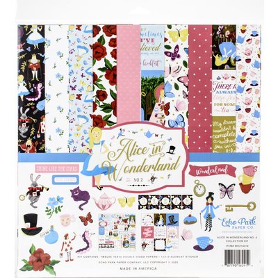 Echo Park Paper Collection Kit 12X12 (alice in wonderland no. 2) Echo Park Paper Collection Kit 12X12 (alice in wonderland no. 2)