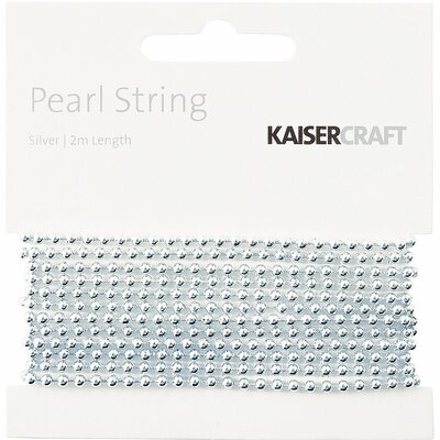 Kaisercraft Pearl String 2m - Silver Kaisercraft Pearl String 2m - Silver