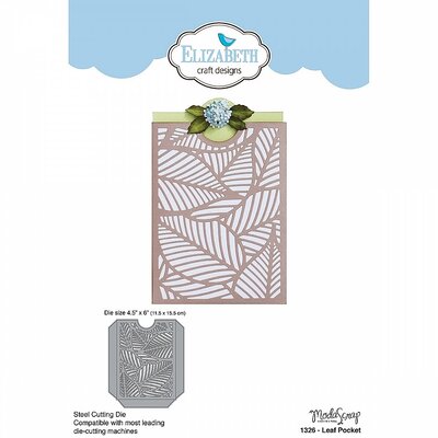 Elizabeth Craft Designs Metal Die By Modascrap Designs-Leaf Pocket Elizabeth Craft Designs Metal Die By Modascrap Designs-Leaf Pocket