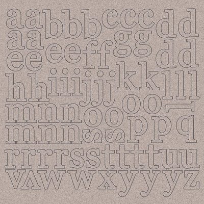 Kaisercraft 12x12 Chipboard (alphabet) Kaisercraft 12x12 Chipboard (alphabet)