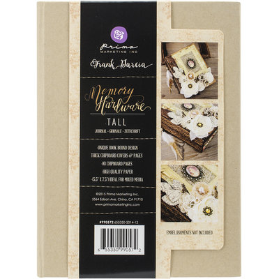 Prima Marketing Memory Hardware Chipboard Journal 7.5X5.5 (kraft tall) Prima Marketing Memory Hardware Chipboard Journal 7.5X5.5 (kraft tall)
