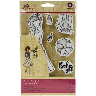 Prima Marketing Julie Nutting Mixed Media Cling Rubber Stamp (willow) Prima Marketing Julie Nutting Mixed Media Cling Rubber Stamp (willow)