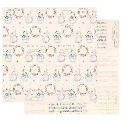 Prima Marketing Sugar Cookie Double-Sided Cardstock (let's build a snowman) Prima Marketing Sugar Cookie Double-Sided Cardstock (let's build a snowman)