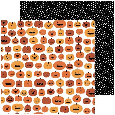 Pebbles Spoooky - 12x12 Double-Sided Cardstock (pumpkin carving) Pebbles Spoooky - 12x12 Double-Sided Cardstock (pumpkin carving)