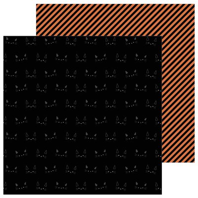 Pebbles Spoooky - 12x12 Double-Sided Cardstock (bad luck) Pebbles Spoooky - 12x12 Double-Sided Cardstock (bad luck)