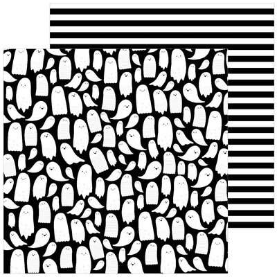 Pebbles Spoooky - 12x12 Double-Sided Cardstock (hey booo) Pebbles Spoooky - 12x12 Double-Sided Cardstock (hey booo)