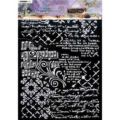 Studio Light Jenine's Mindful Art Time To Relax Stencil Studio Light Jenine's Mindful Art Time To Relax Stencil