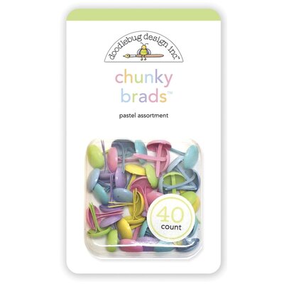Doodlebug Chunky Brads (pastel assortment) Doodlebug Chunky Brads (pastel assortment)