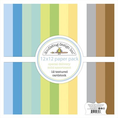 Doodlebug Textured Cardstock 12X12 Pack (special delivery) Doodlebug Textured Cardstock 12X12 Pack (special delivery)