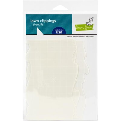 Lawn Fawn Lawn Clippings Stencil (ocean wave) Lawn Fawn Lawn Clippings Stencil (ocean wave)