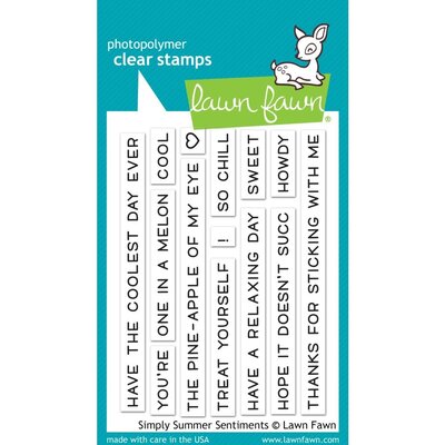 Lawn Fawn Clear Stamps (simply summer sentiments) Lawn Fawn Clear Stamps (simply summer sentiments)