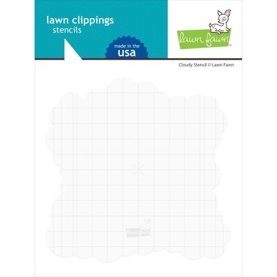 Lawn Fawn Lawn Clippings Stencil (cloudy) Lawn Fawn Lawn Clippings Stencil (cloudy)