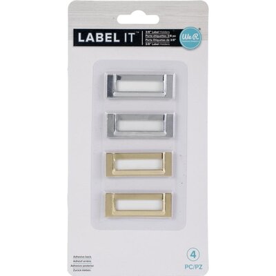 We R Memory Keepers Label IT Bookplates 3/8" (silver & gold) We R Memory Keepers Label IT Bookplates 3/8" (silver & gold)