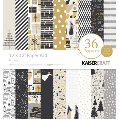 Kaisercraft Specialty Paper Pad 12X12 36/Pkg First Noel Kaisercraft Specialty Paper Pad 12X12 36/Pkg First Noel