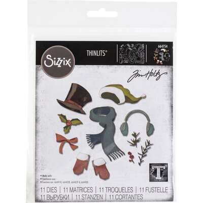 Tim Holtz - Sizzix Thinlits Dies By Tim Holtz 11/Pkg-Winter Wardrobe Tim Holtz - Sizzix Thinlits Dies By Tim Holtz 11/Pkg-Winter Wardrobe