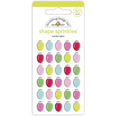 Doodlebug Sprinkles Adhesive Enamel Shapes-Twinkle Lights Doodlebug Sprinkles Adhesive Enamel Shapes-Twinkle Lights