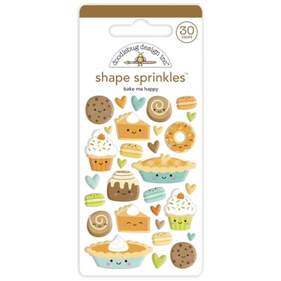 Doodlebug Sprinkles Adhesive Enamel Shapes-Bake Me Happy Doodlebug Sprinkles Adhesive Enamel Shapes-Bake Me Happy