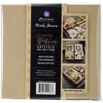 Prima Marketing Memory Hardware Chipboard Journal (gatefold kraft 8 pgs) Prima Marketing Memory Hardware Chipboard Journal (gatefold kraft 8 pgs)