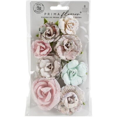 Prima Marketing Mulberry Paper Flowers (santa baby/sugar cookie) Prima Marketing Mulberry Paper Flowers (santa baby/sugar cookie)