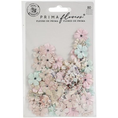 Prima Marketing Mulberry Paper Flowers (white christmas/sugar cookie) Prima Marketing Mulberry Paper Flowers (white christmas/sugar cookie)