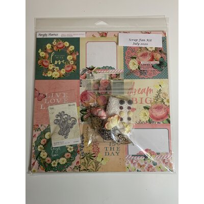 Scrapbooking Fanatics Member Only Monthly Kit (July 2020) Scrapbooking Fanatics Member Only Monthly Kit (July 2020)