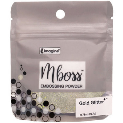 Imagine Mboss Embossing Powder (gold glitter) Imagine Mboss Embossing Powder (gold glitter)