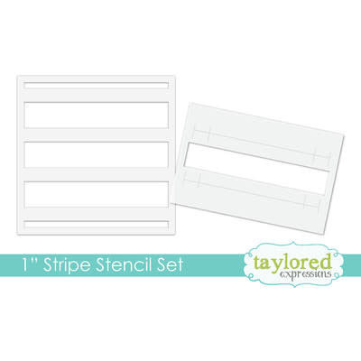 Taylored Expressions Stencil 6x6 (1" strip set) Taylored Expressions Stencil 6x6 (1" strip set)