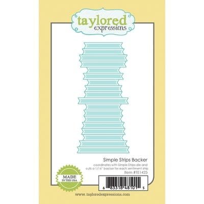 Taylored Expressions Die (simple strips backer) Taylored Expressions Die (simple strips backer)