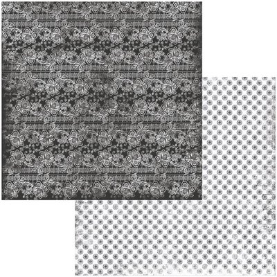 BoBunny Double-Sided Cardstock 12x12 - Tuxedos & Tiaras (lace) BoBunny Double-Sided Cardstock 12x12 - Tuxedos & Tiaras (lace)