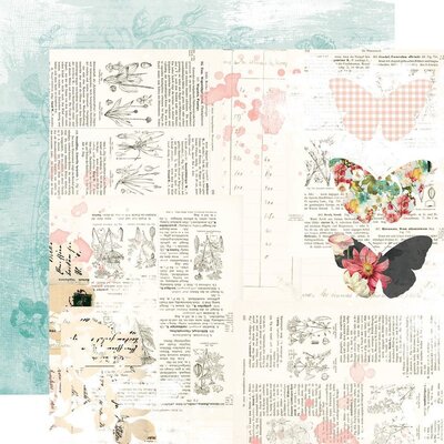 Simple Stories Double-Sided Cardstock 12X12 - Simple Vintage Cottage Fields (sweet life) Simple Stories Double-Sided Cardstock 12X12 - Simple Vintage Cottage Fields (sweet life)
