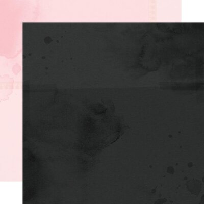 Simple Stories Double-Sided Cardstock 12X12 - Simple Vintage Cottage Fields (black/rose) Simple Stories Double-Sided Cardstock 12X12 - Simple Vintage Cottage Fields (black/rose)