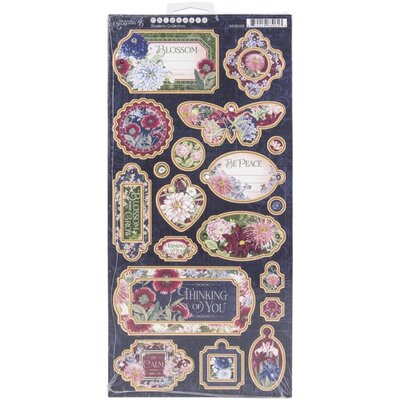 Graphic 45 Chipboard Die-Cuts 6X12 Sheet (blossom) Graphic 45 Chipboard Die-Cuts 6X12 Sheet (blossom)