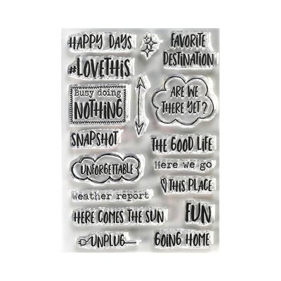 Elizabeth Craft Designs Clear Stamps (destination phrases) Elizabeth Craft Designs Clear Stamps (destination phrases)
