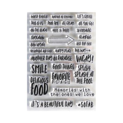 Elizabeth Craft Designs Clear Stamps (vacay phrases) Elizabeth Craft Designs Clear Stamps (vacay phrases)