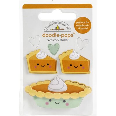 Doodlebug Doodle-Pops 3D Stickers - Pumpkin Spice (pumpkin pie) Doodlebug Doodle-Pops 3D Stickers - Pumpkin Spice (pumpkin pie)