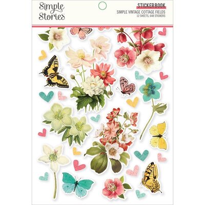 Simple Stories Sticker Book - 12 sheets (simple vintage cottage fields) Simple Stories Sticker Book - 12 sheets (simple vintage cottage fields)