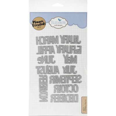 Elizabeth Craft Designs Metal Die (planner months) Elizabeth Craft Designs Metal Die (planner months)