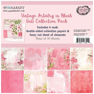 49 and Market Collection Pack 6X6 (vintage artistry blush) 49 and Market Collection Pack 6X6 (vintage artistry blush)